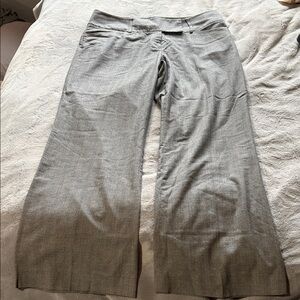 ANTONIO MELANI Light Gray Wide-Leg Pants